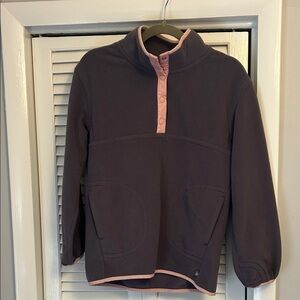 Athleta Girl Purple and Pink Pullover Fleece